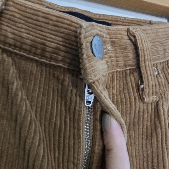 Aritzia Denim Forum the joni high rise Loose Corduroy Pants Brown Fall Slouchy - Picture 8 of 13